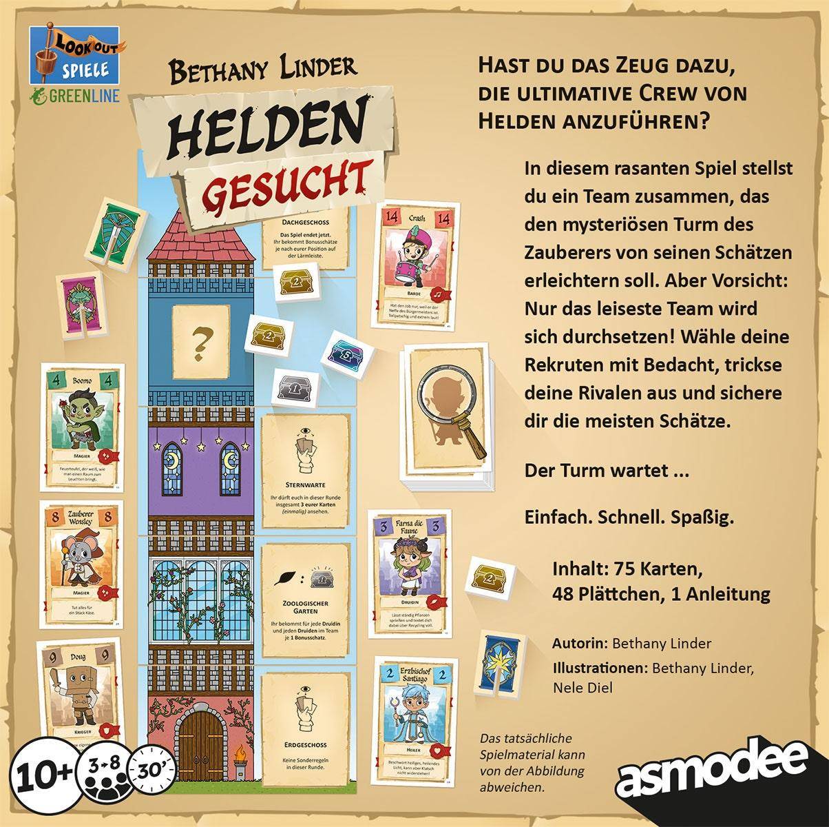 Helden Gesucht, deutsch