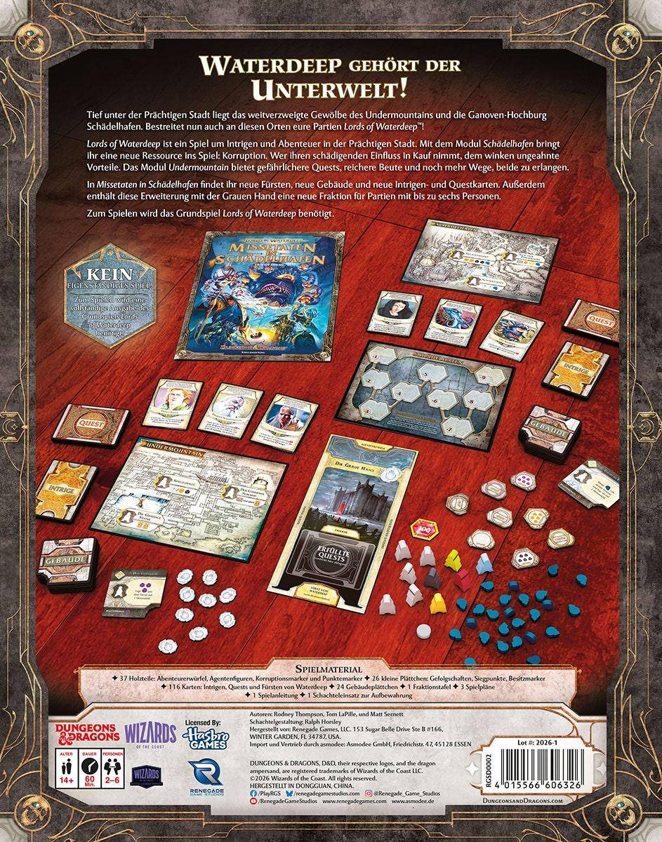 Missetaten In Schädelhafen - Lords Of Waterdeep, deutsch (Erw.)