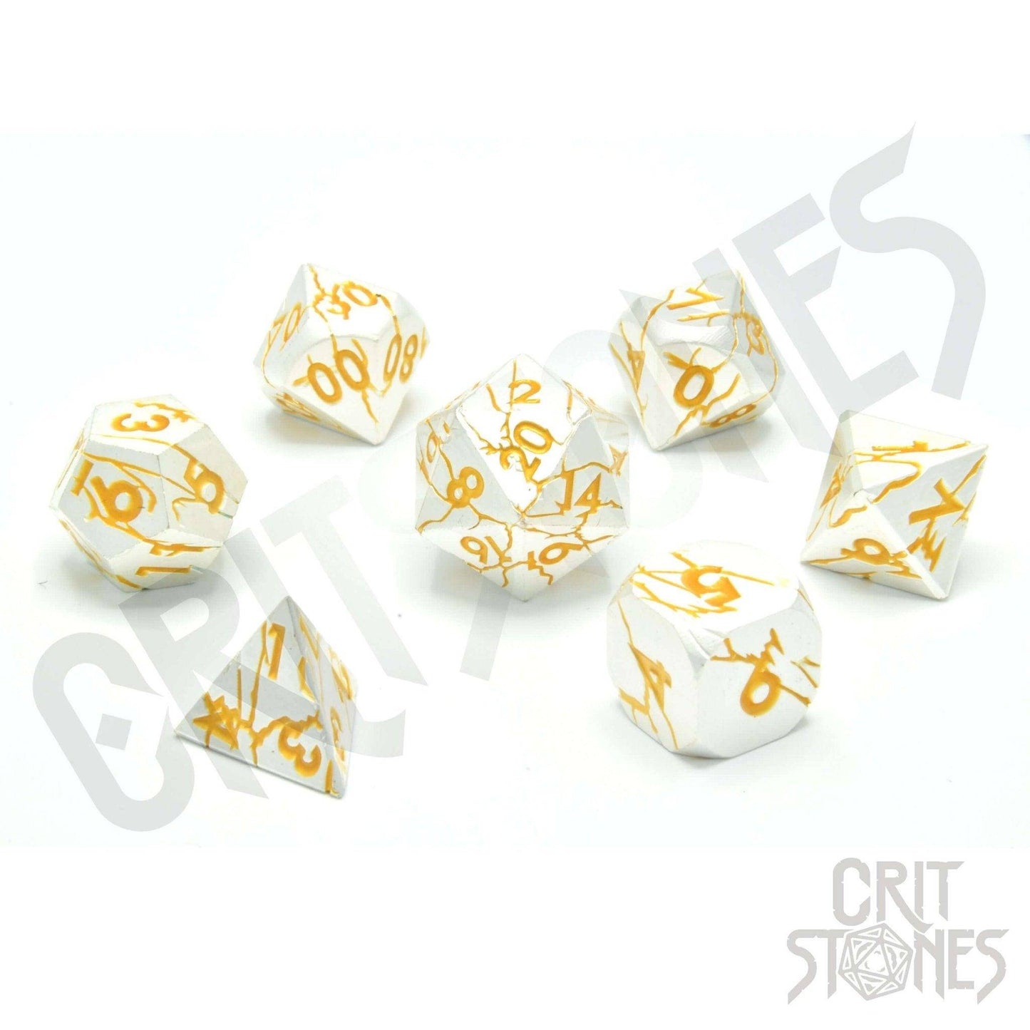 Divine Decree Metal RPG Dice Set, sprachunabhängig