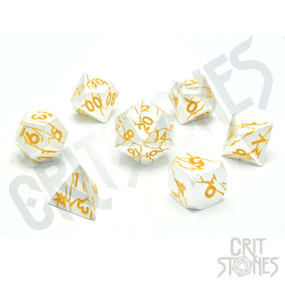 Divine Decree Metal RPG Dice Set, sprachunabhängig