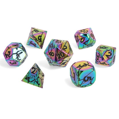 Prismshock Metal RPG Dice Set, sprachunabhängig