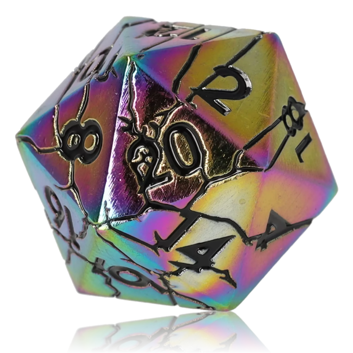 Prismshock Metal RPG Dice Set, sprachunabhängig