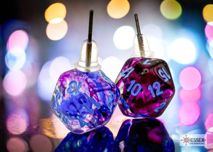 Ohrstecker MINI D20 Nebula Nocturnal LUMINARY (1 Paar), sprachunabhängig