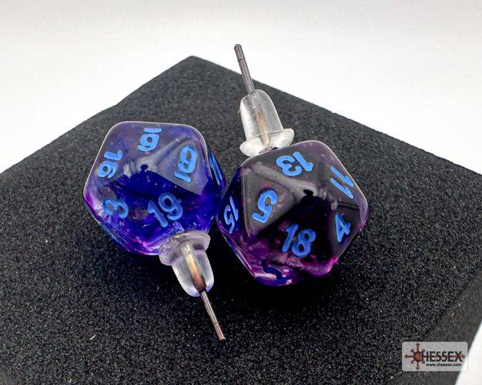 Ohrstecker MINI D20 Nebula Nocturnal LUMINARY (1 Paar), sprachunabhängig