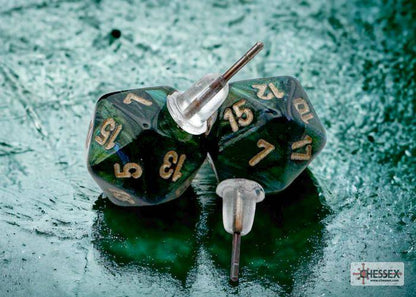 Ohrstecker MINI D20 Scarab Jade (1 Paar), sprachunabhängig