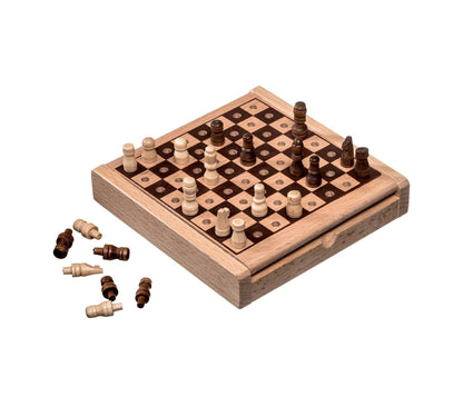 Schach, mini, Reisespiel, Feld 12 mm, FSC 100%, sprachunabhängig