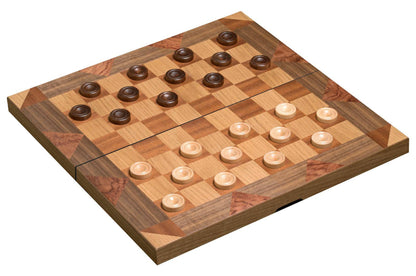 Schach Backgammon Dame Set, Feld 43 mm, sprachunabhängig