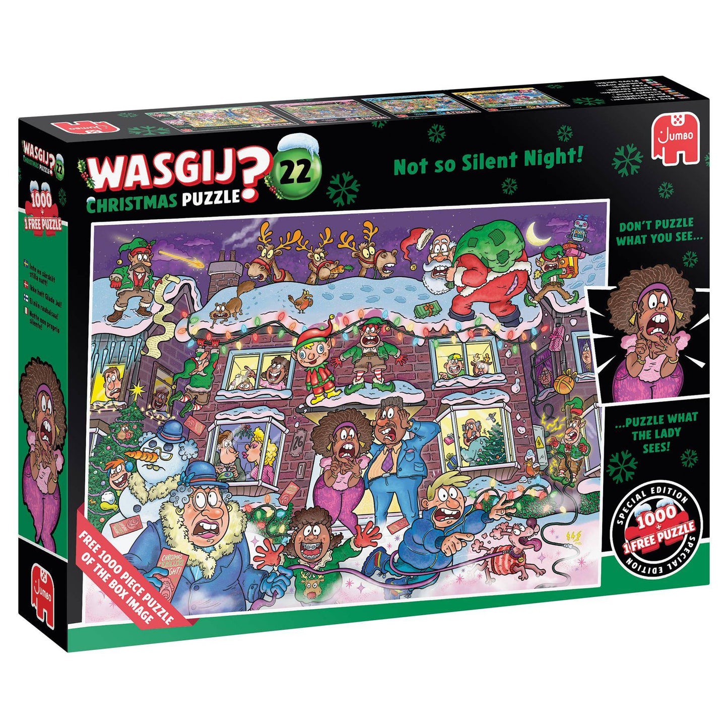 Wasgij Christmas 22 - Keine stille Nacht dieses Mal! (2x1000 Teile), sprachunabhängig