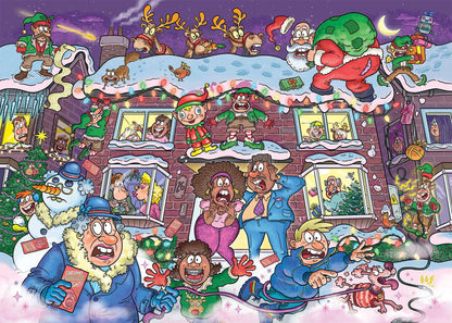 Wasgij Christmas 22 - Keine stille Nacht dieses Mal! (2x1000 Teile), sprachunabhängig