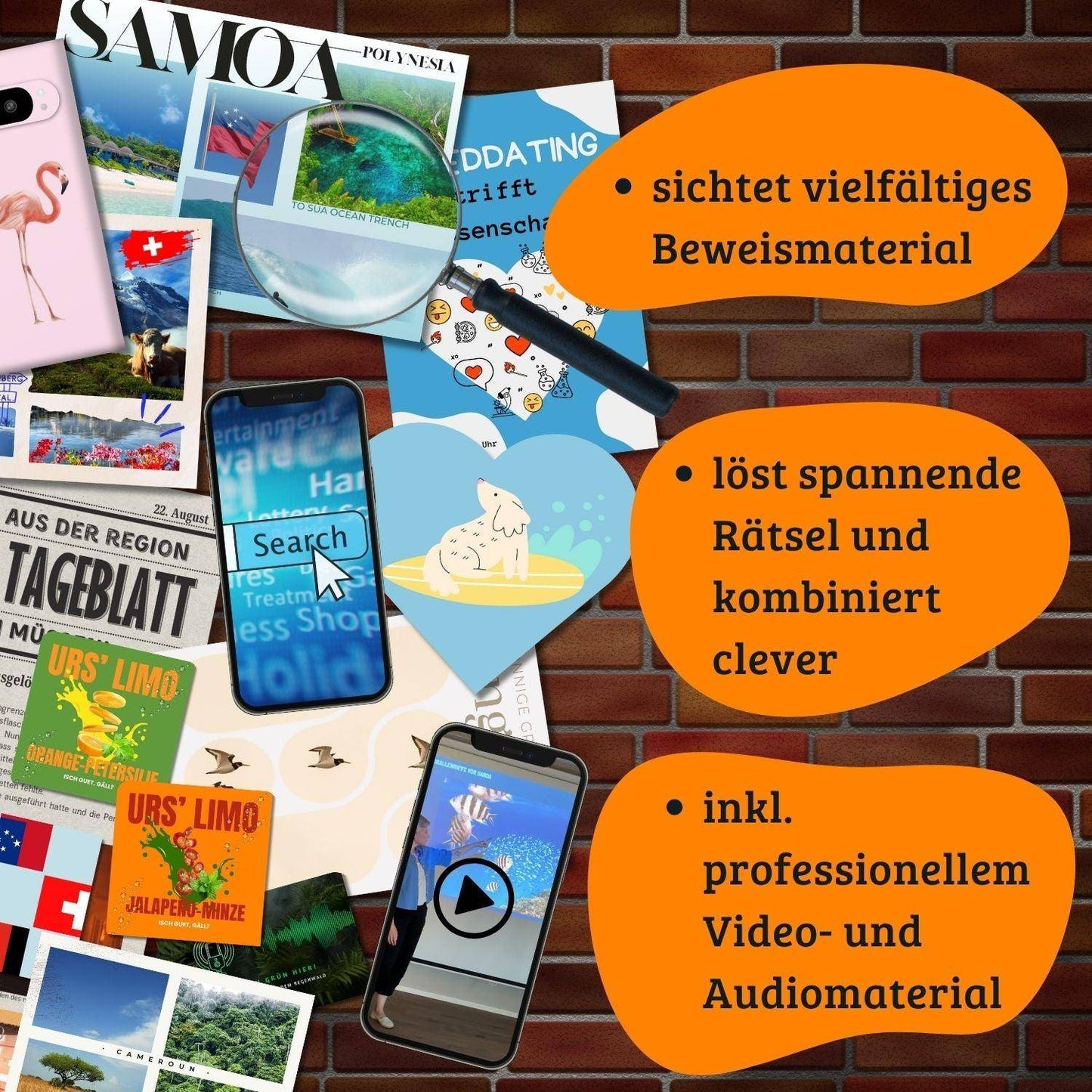 Tatort 8° Ost - Spiel mit dem Feuer - Krimispiel, deutsch