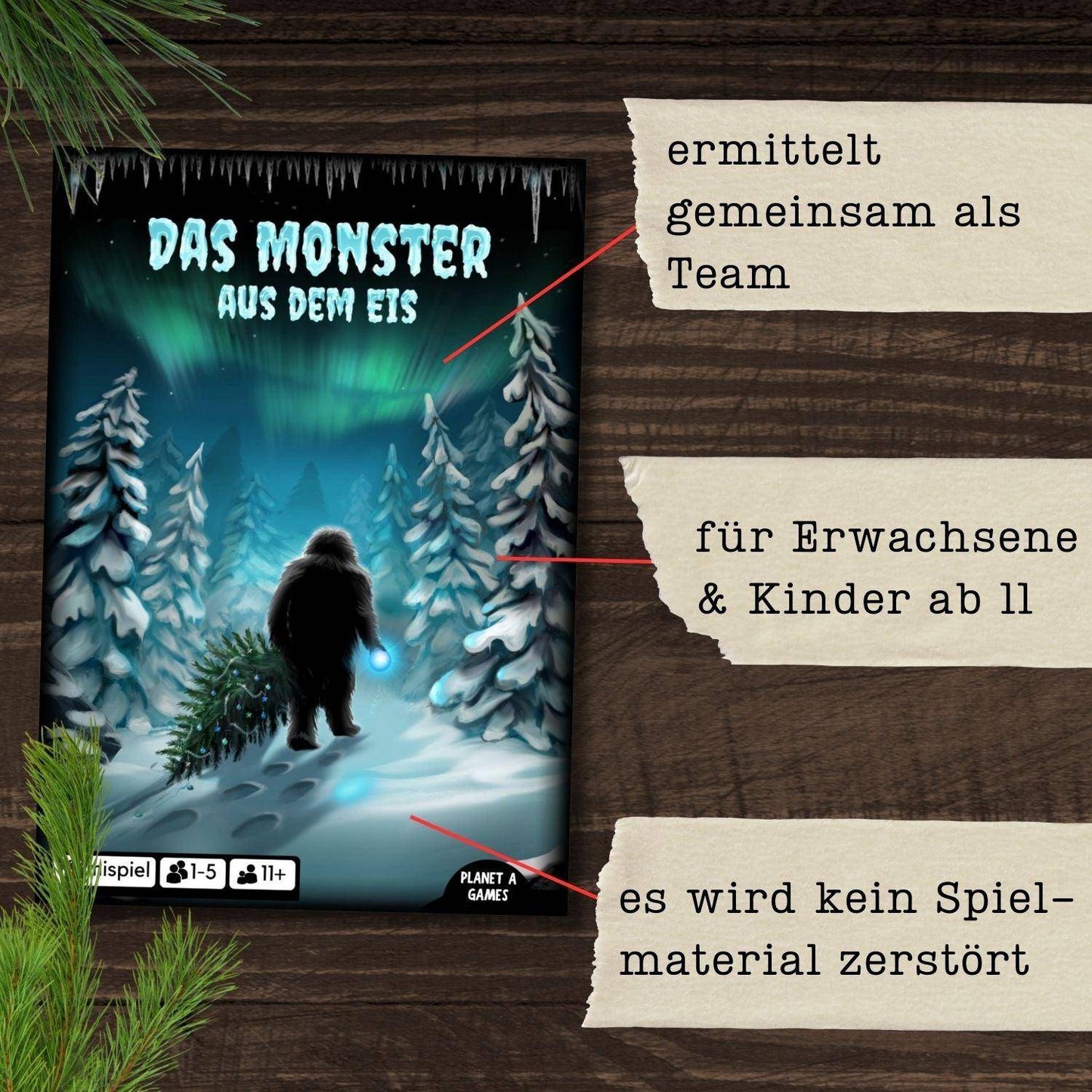Das Monster aus dem Eis - Krimispiel, deutsch