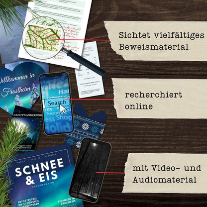 Das Monster aus dem Eis - Krimispiel, deutsch