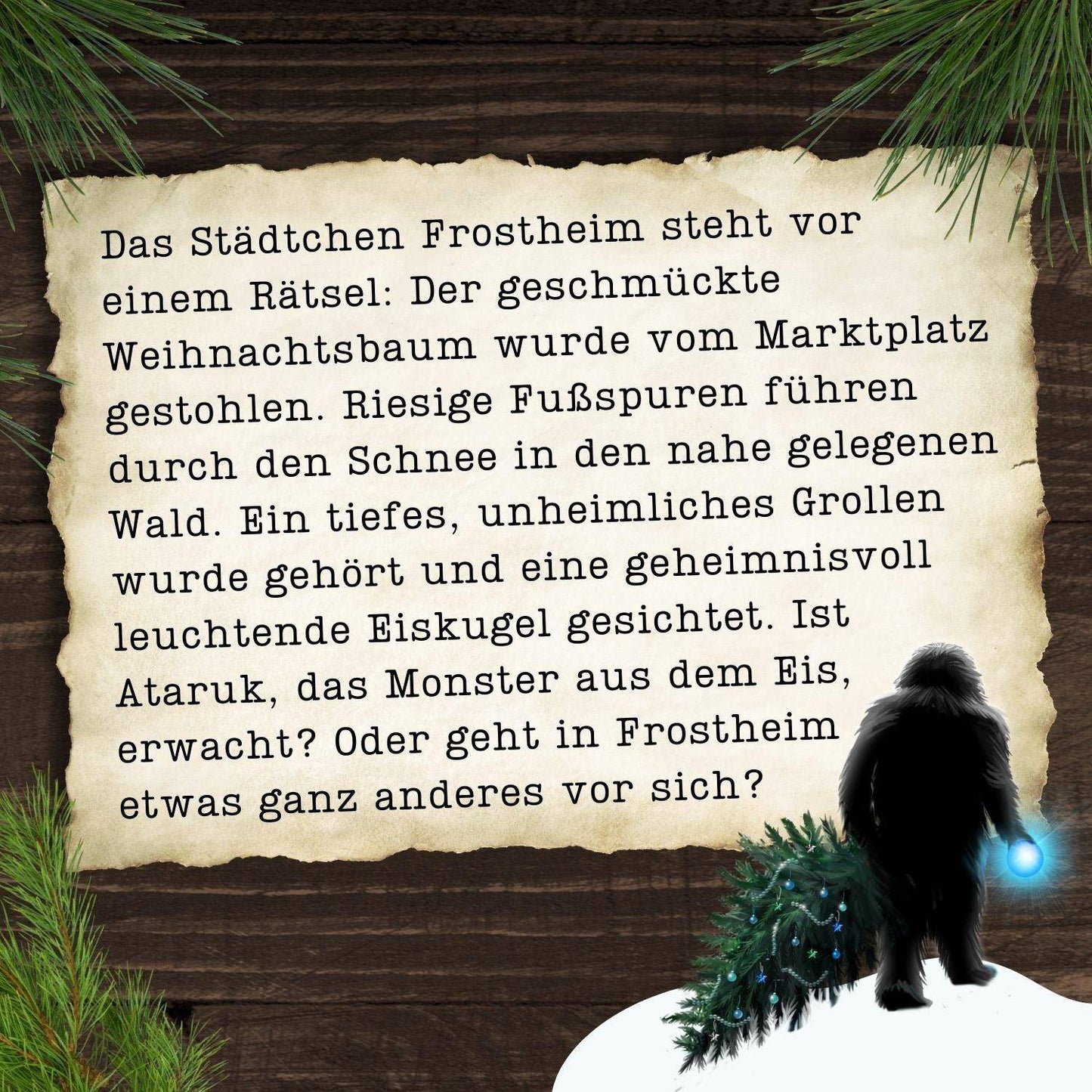 Das Monster aus dem Eis - Krimispiel, deutsch