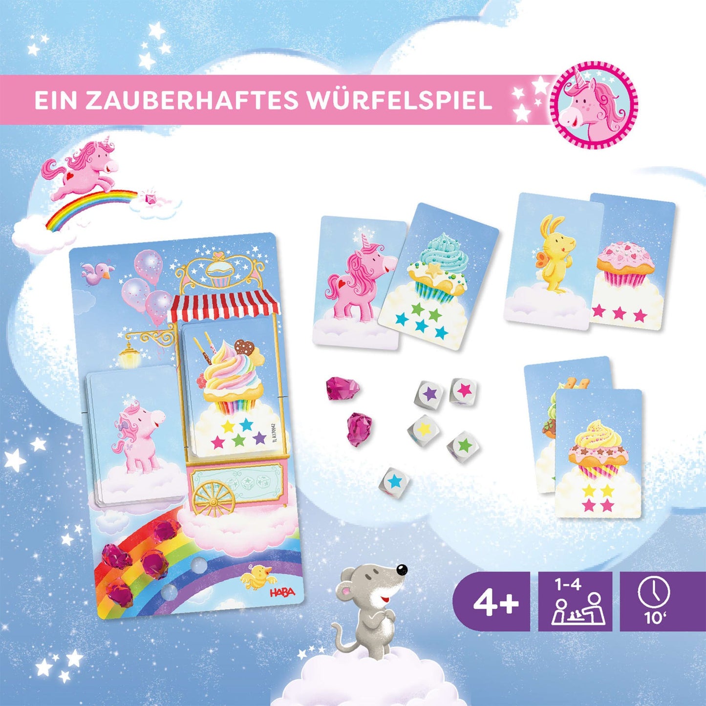 Einhorn Glitzerglück - Magischer Würfelspaß, deutsch