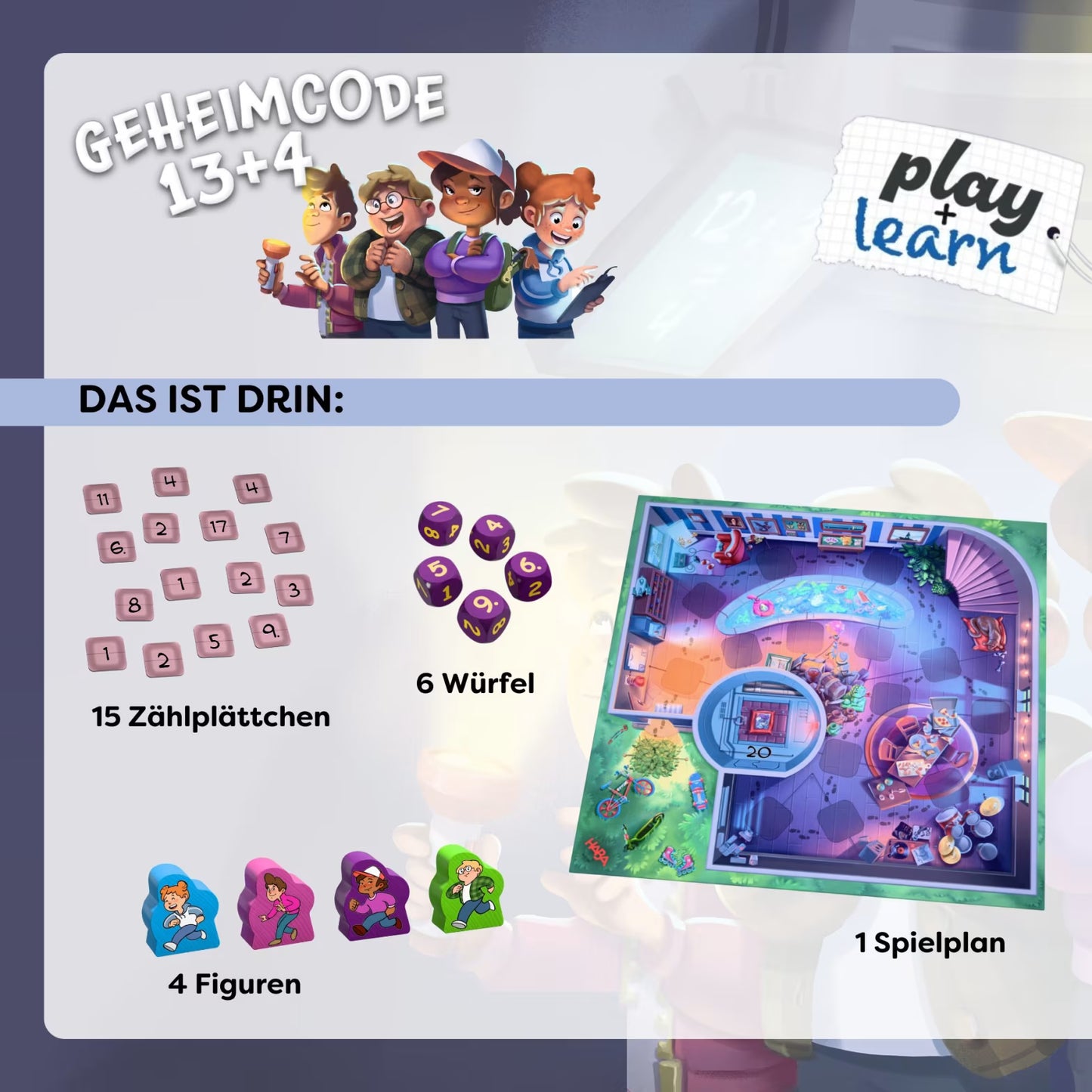 Geheimcode 13+4, deutsch