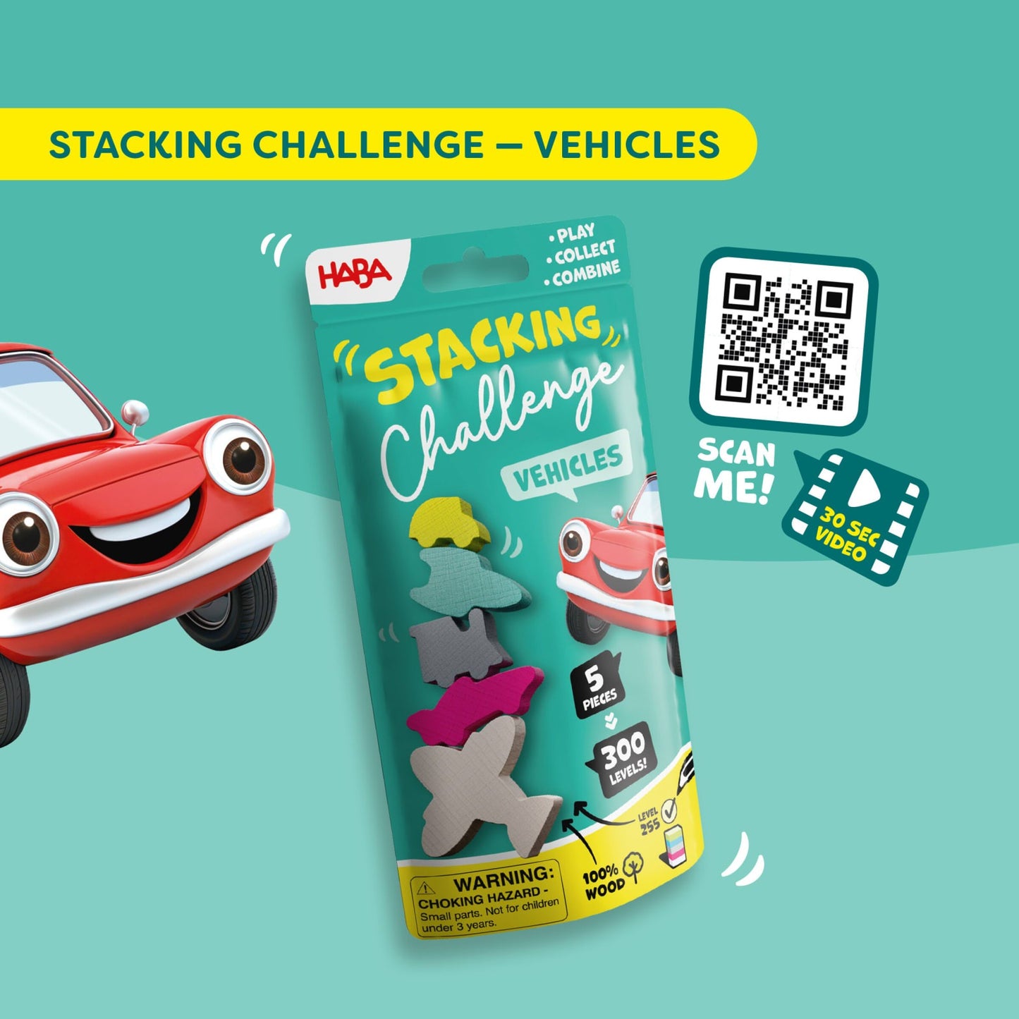 Fahrzeuge - Stacking Challenge, deutsch