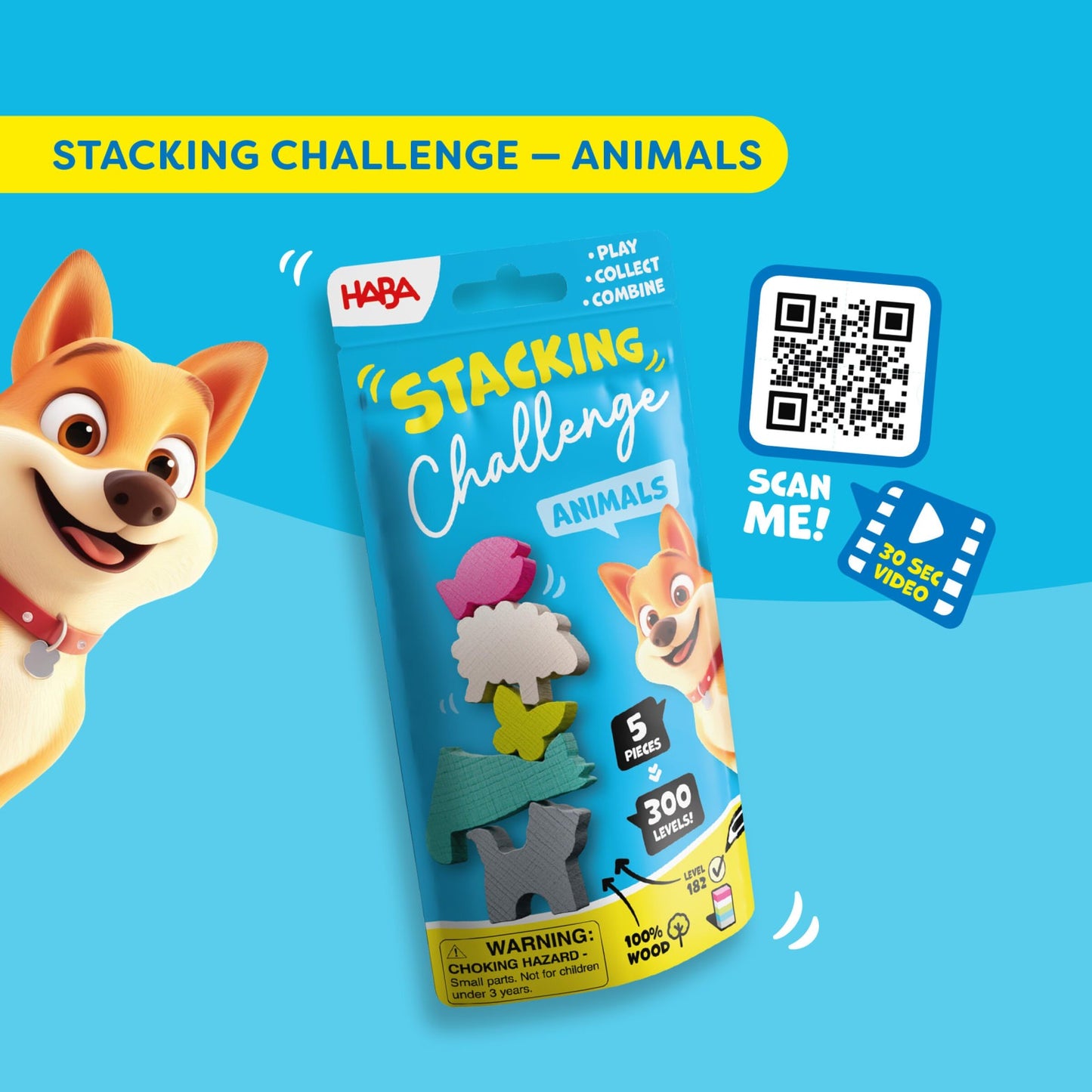Bauernhoftiere - Stacking Challenge, deutsch
