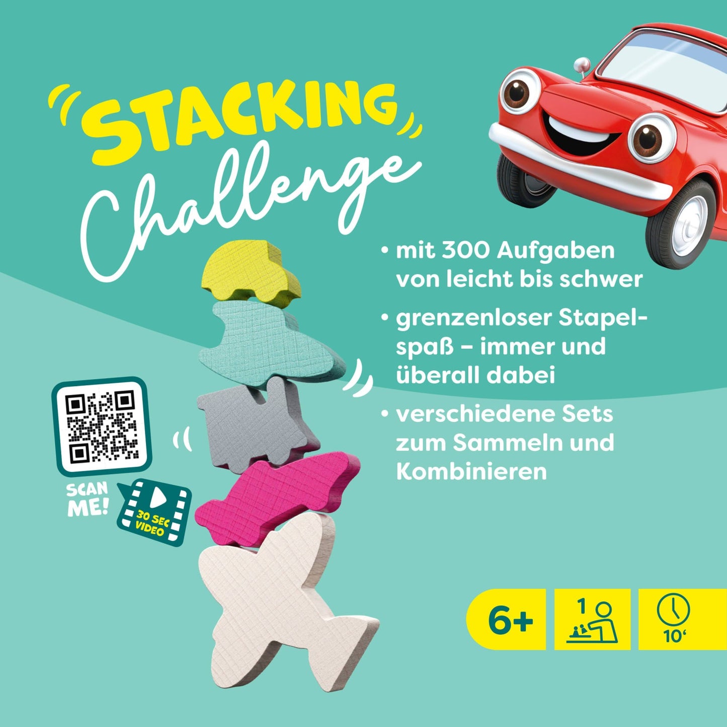 Fahrzeuge - Stacking Challenge, deutsch