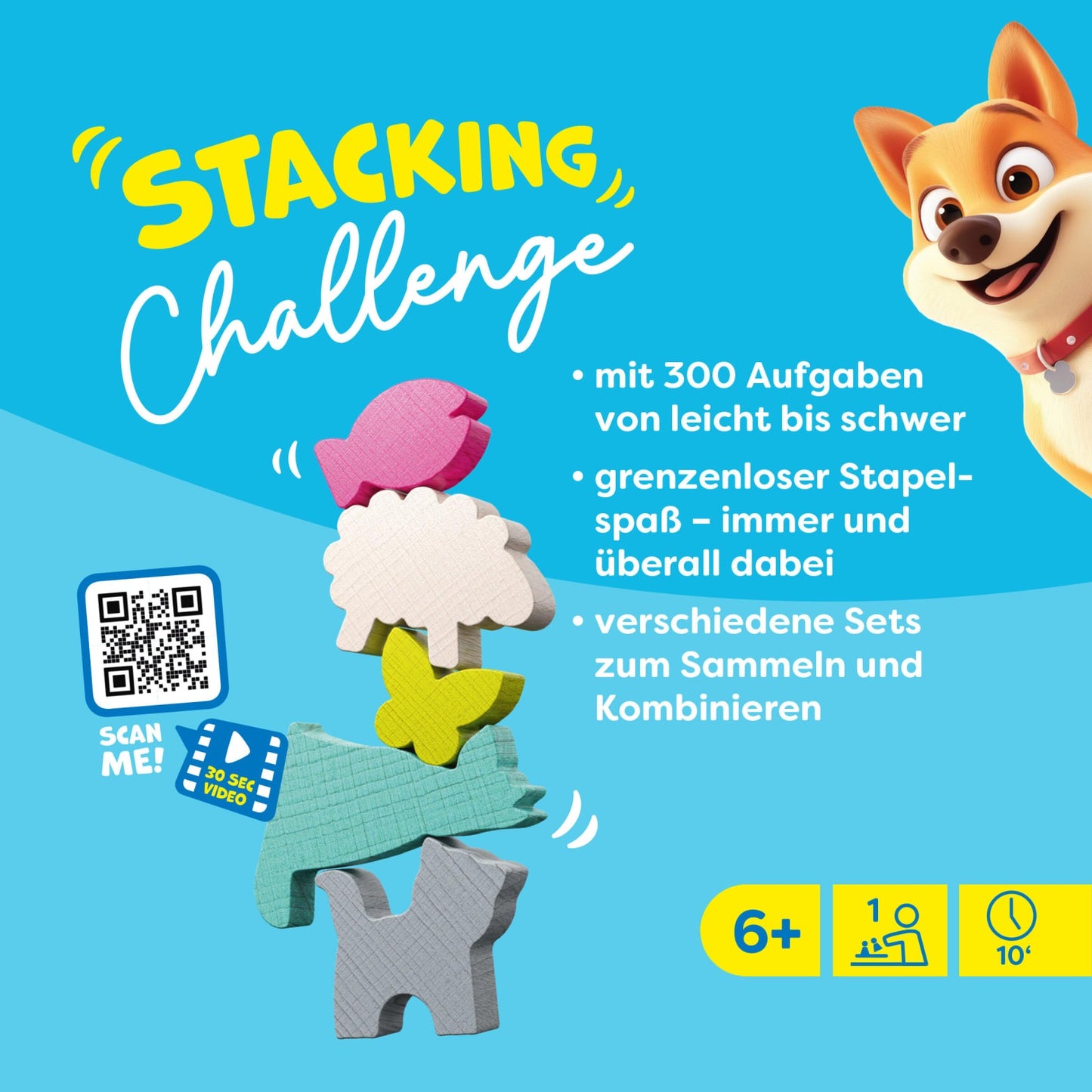 Bauernhoftiere - Stacking Challenge, deutsch