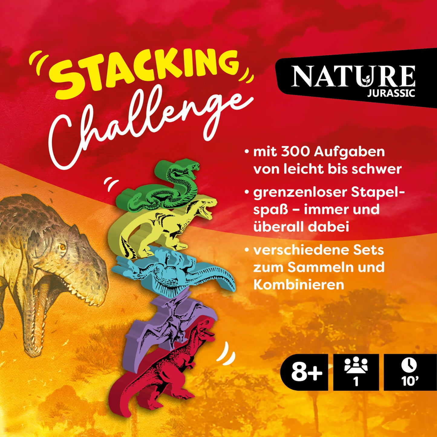 Stacking Challenge – Nature Jurassic, deutsch