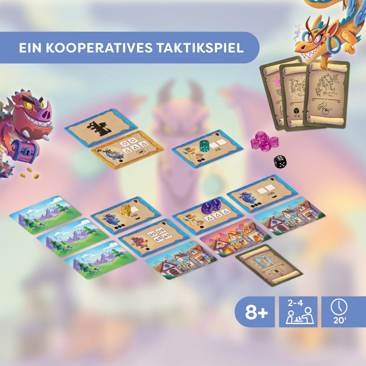 Würfeldrachen, deutsch