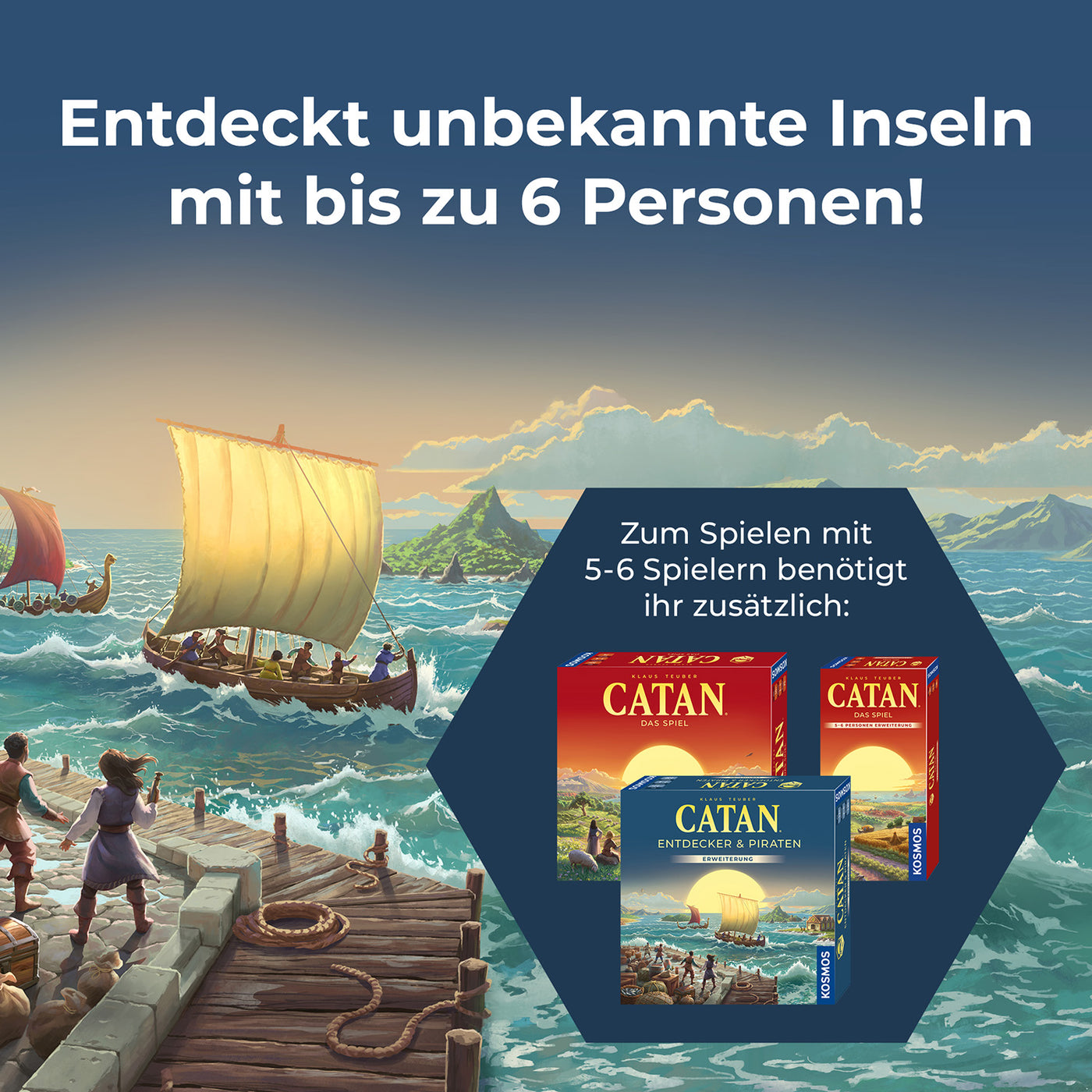 Entdecker & Piraten (5-6 Spieler) - Catan, deutsch (Erw.)