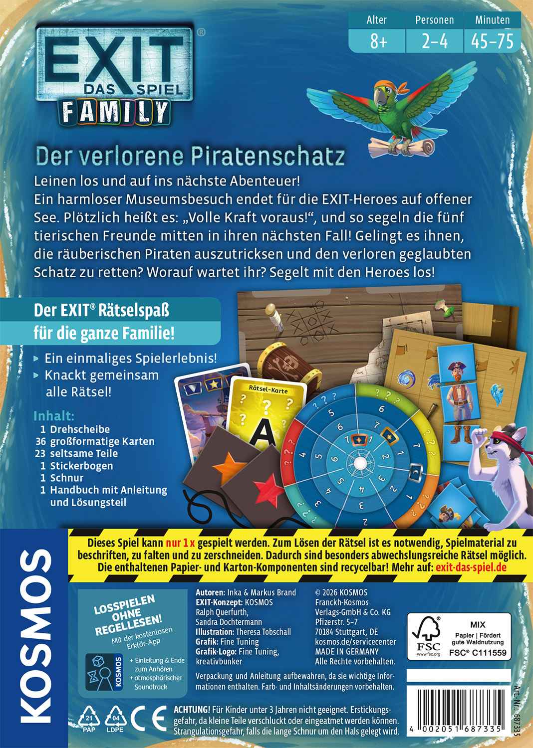 Der verlorene Piratenschatz - Exit Family, deutsch