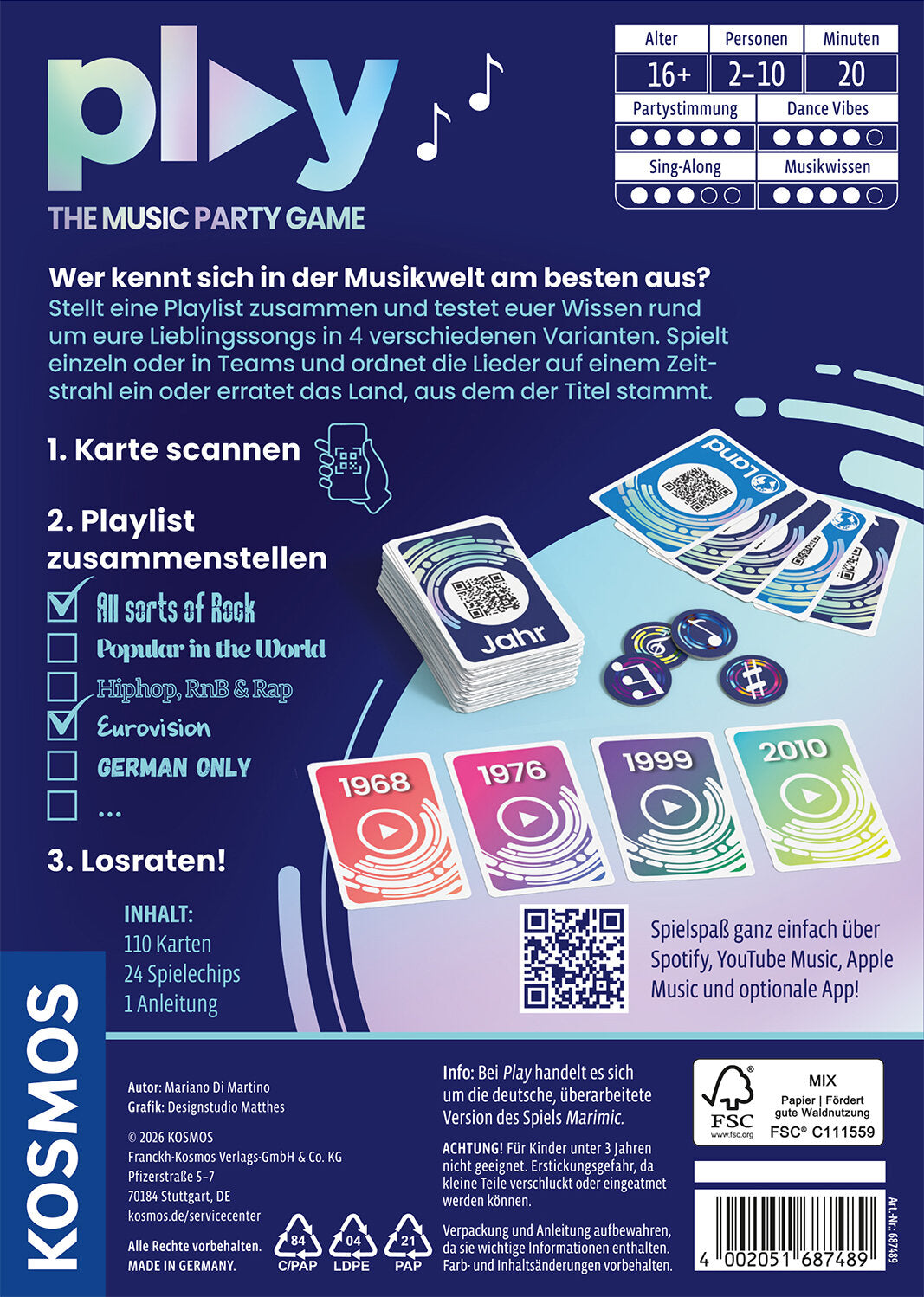 Play – The Music Party Game, deutsch