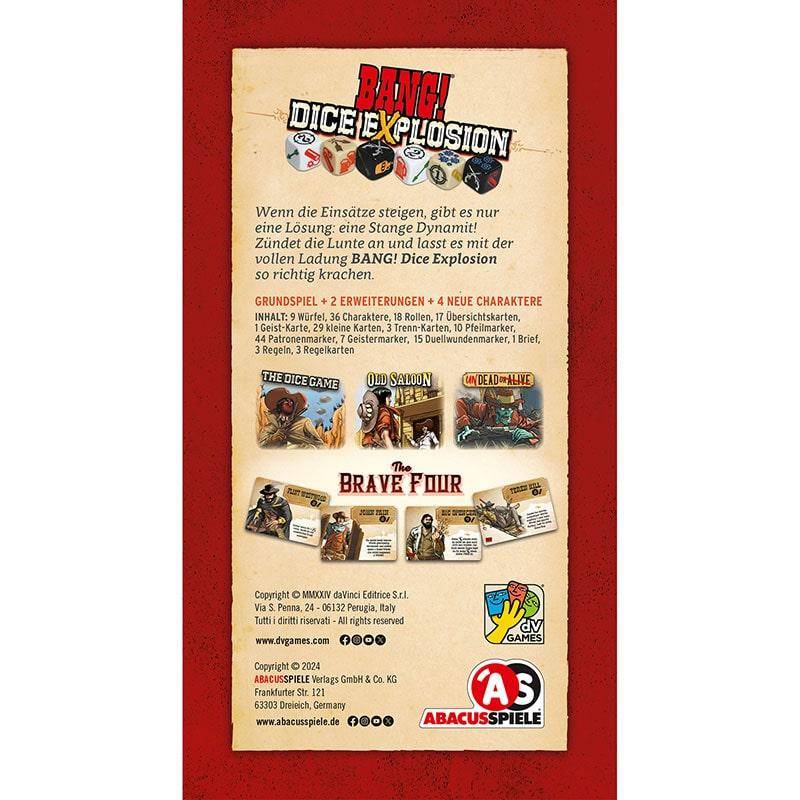 Bang! The Dice Game - Dice Explosion, deutsch