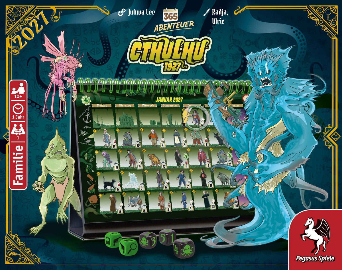 365 Abenteuer – Cthulhu 1927 [Kalender Edition 2027], deutsch