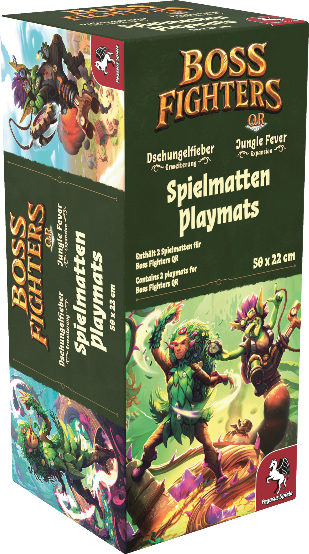 Spielmatten: Dryade und Goblin (2Stück) - Boss Fighters QR, deutsch (Erw.)
