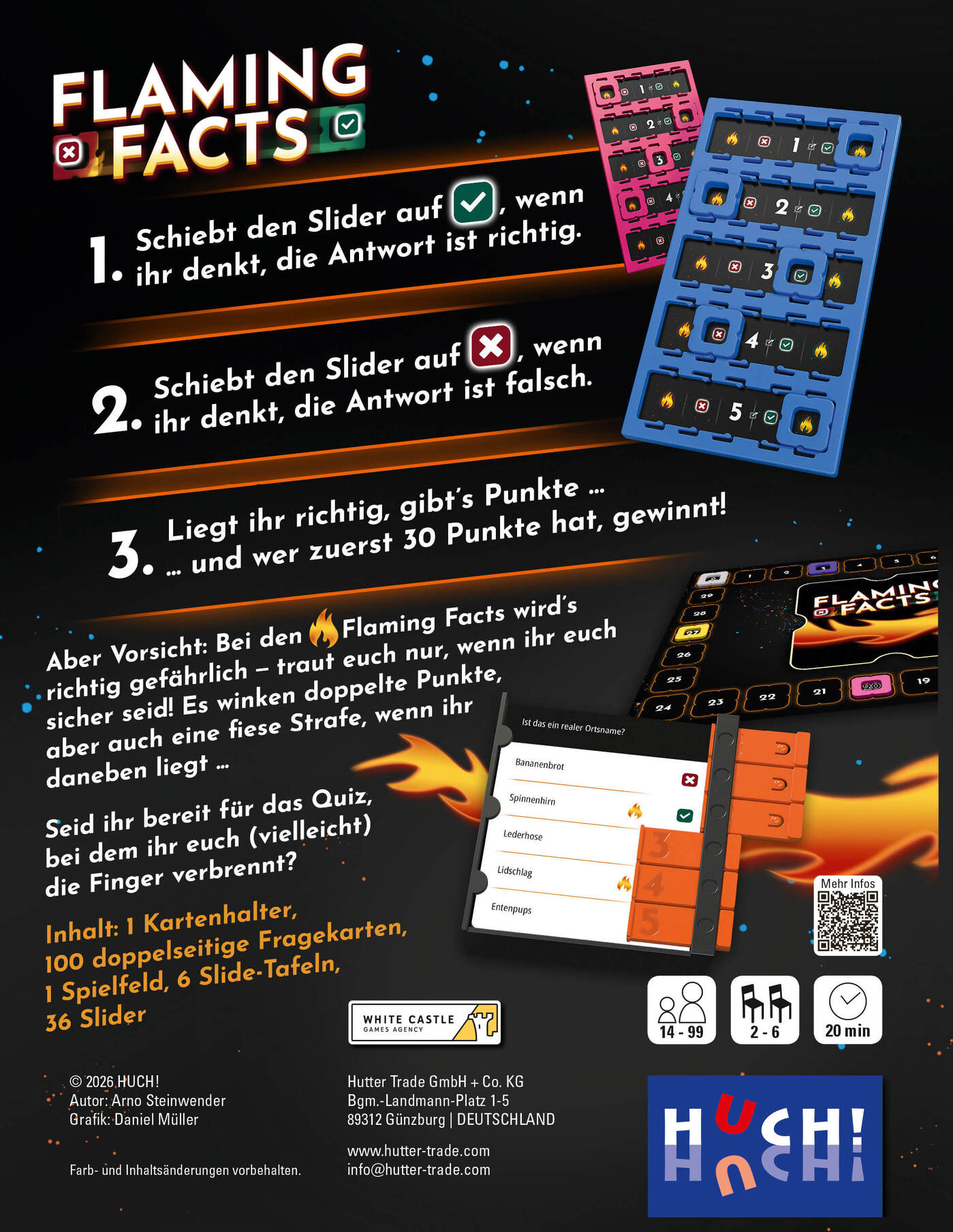 Flaming Facts, deutsch
