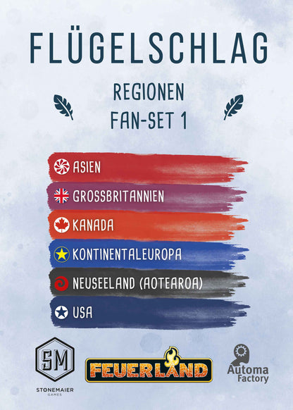Regionen Fan-Set 1 - Flügelschlag, deutsch (Erw.)