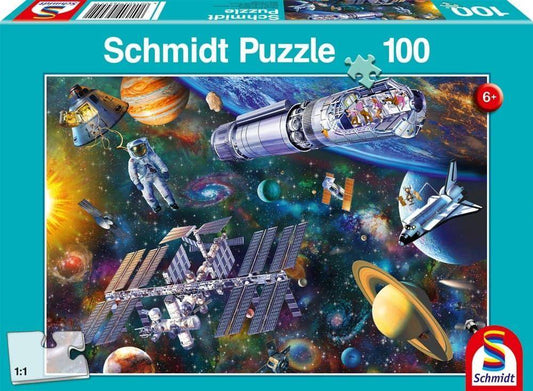 Weltraumspaß - Puzzle 100 T., sprachunabhängig