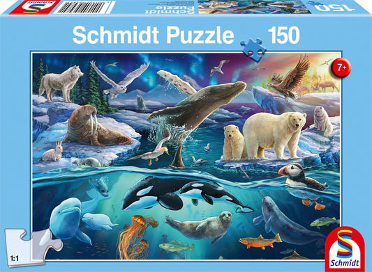 Tiere in der Arktis - Puzzle 150 T., sprachunabhängig