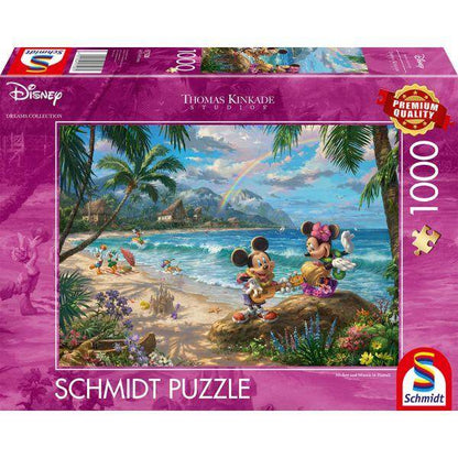 T. Kinkade: Disney, Minnie & Mickey in Hawaii, 1000 T.