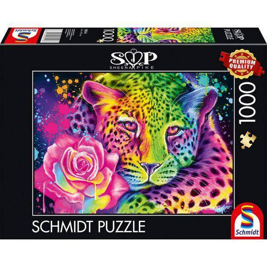 S. Pike: Neon Regenbogen-Leopard, 1000 T.