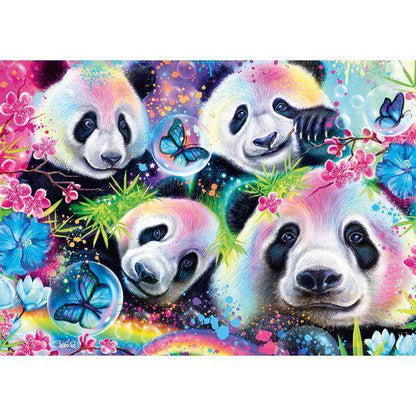 S. Pike: Neon Blumen-Pandas, 1000 T.