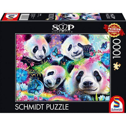 S. Pike: Neon Blumen-Pandas, 1000 T.