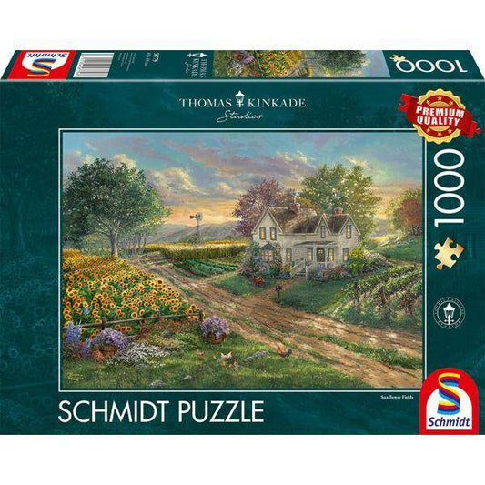T. Kinkade: Sonnenblumenfelder, 1000 T.