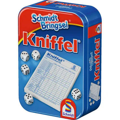 Schmidtbringsel (zufällig) - Würfelspiel in Metalldose, deutsch