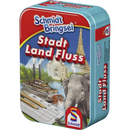 Schmidtbringsel (zufällig) - Würfelspiel in Metalldose, deutsch