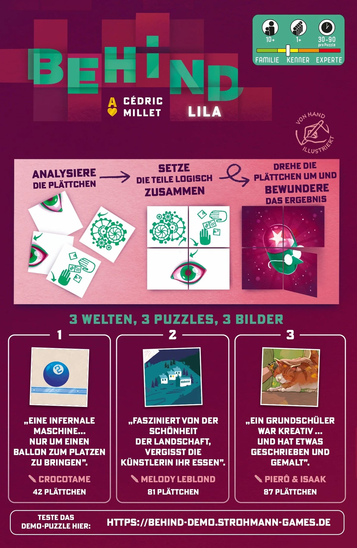 Behind - Lila, deutsch