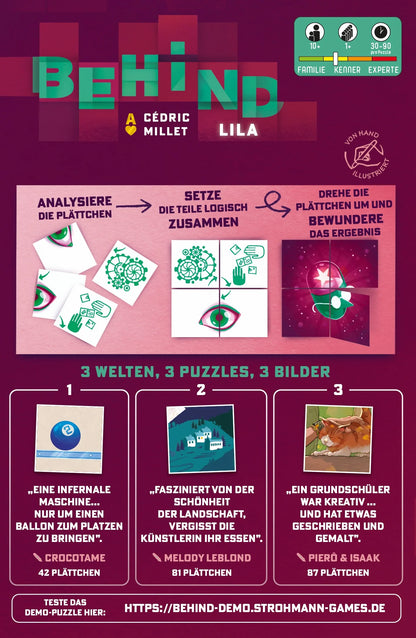 Behind - Lila, deutsch