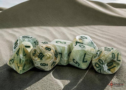 MEGA Marble Green/dark (7) - Würfelset, sprachunabhängig