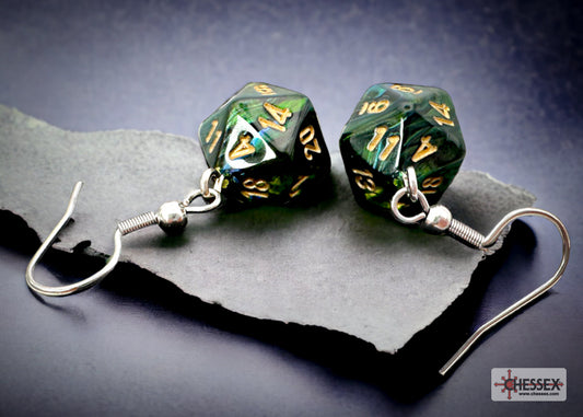 Ohrhänger MINI D20 Scarab Jade (1 Paar)