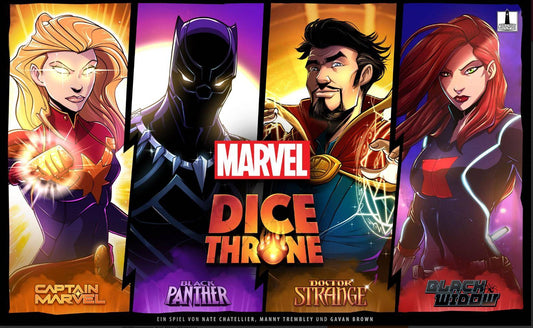 Marvel Dice Throne: Box 2 (Captain Marvel, Black Panther, Doctor Strange, Black Widow)