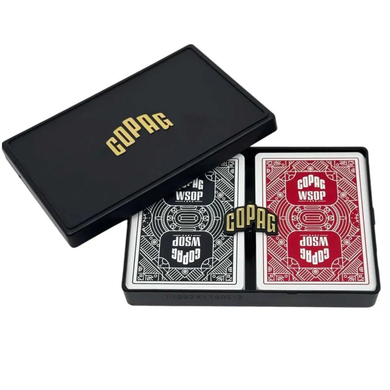 Copag "WSOP" - Set mit 2 Pokerkarten Decks aus 100 % Kunststoff, sprachunabhängig