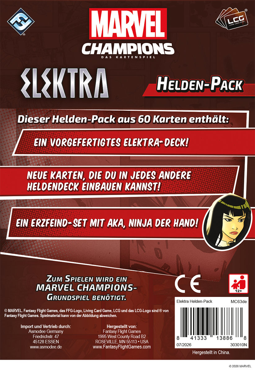 Elektra - Marvel Champions: Das Kartenspiel, deutsch (Erw.)