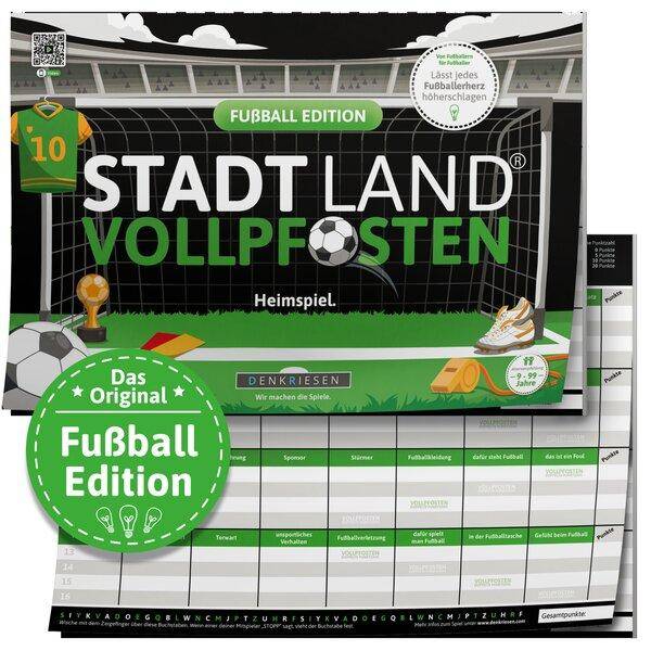 Stadt Land Vollpfosten - Fußball Edition (DinA4-Format)